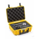 type 1000 jaune insert mousse pour 3 microphones