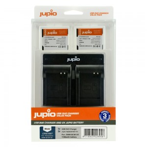 JUPIo Kit 2x Batteries BCM13E + Chargeur double