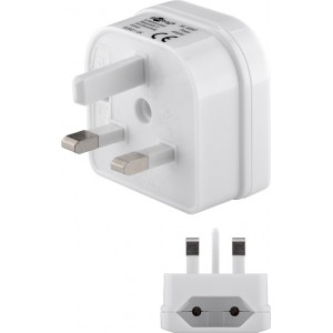 Adaptateur secteur UK, blanc