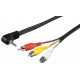 Câble adaptateur, audio vidéo composite vers 3,5 mm