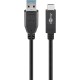 Câble USB-C™, USB 3.2 Gen 2, 3 A, 1 m, Noir